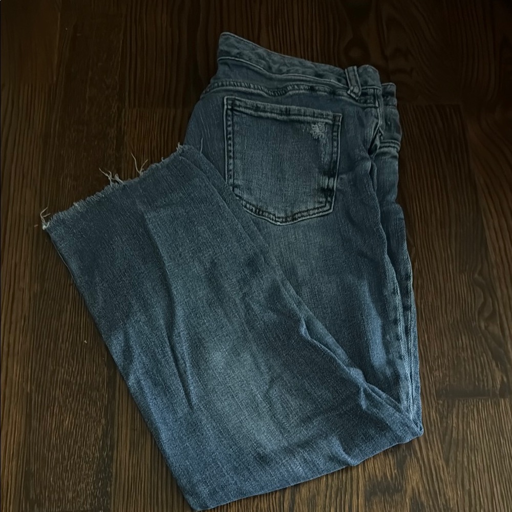 Kut from the Kloth Blue Ankle Cropped Jeans